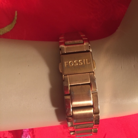 FOSSIL WATCH ADELE WOMEN LADIES ROSE GOLD TONE - Picture 4 of 4